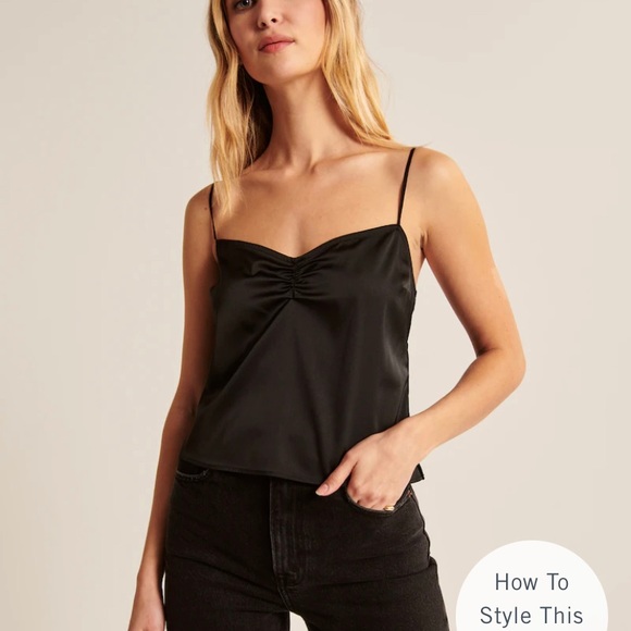 Abercrombie and Fitch Satin Cami - BROWN - XS - Picture 5 of 5